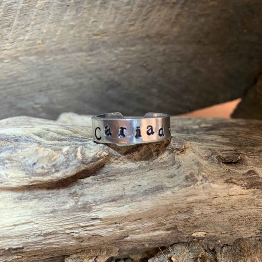 Handstamped Rings