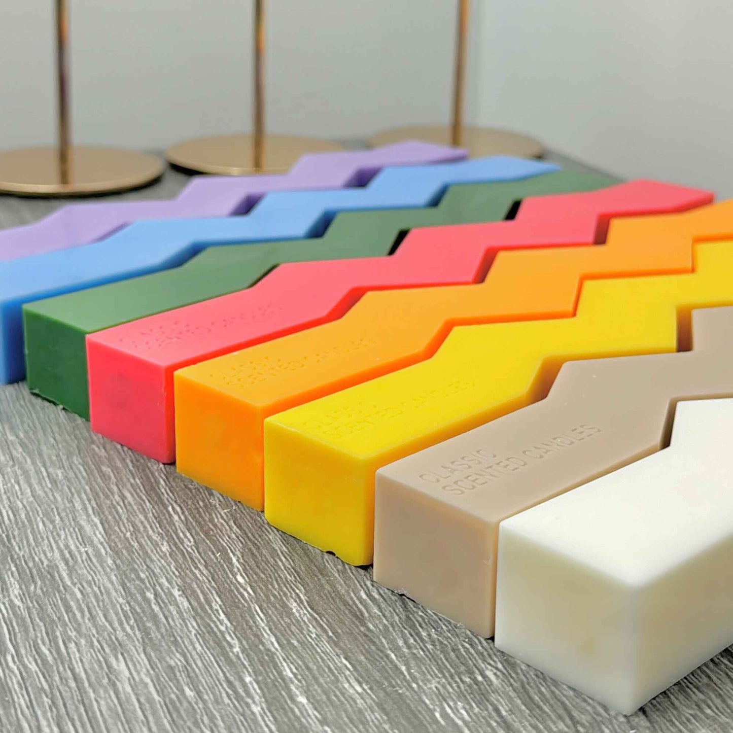 Zig Zag Dinner Candles