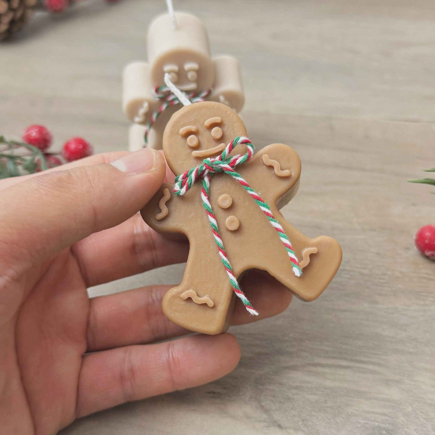 Christmas Gingerbread candle