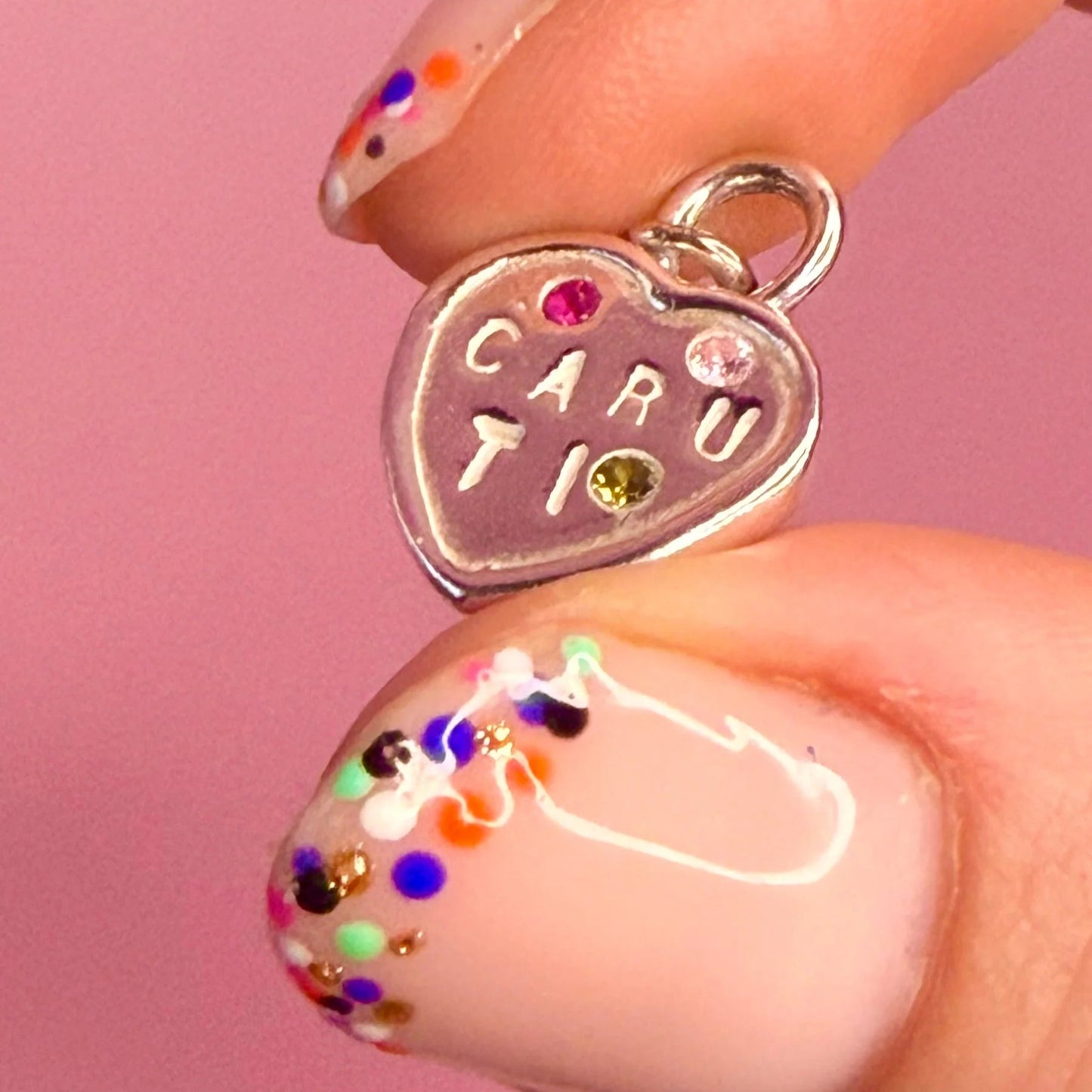 Silver Caru Ti Sweetheart Necklace displayed in gift box, handmade in Wales, perfect for Christmas or birthday presents.