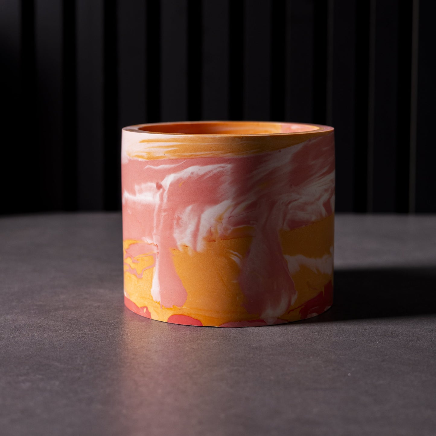 Handmade large plant pot in vibrant colours, eco friendly and crafted in Wales, perfect for houseplants or gifts”