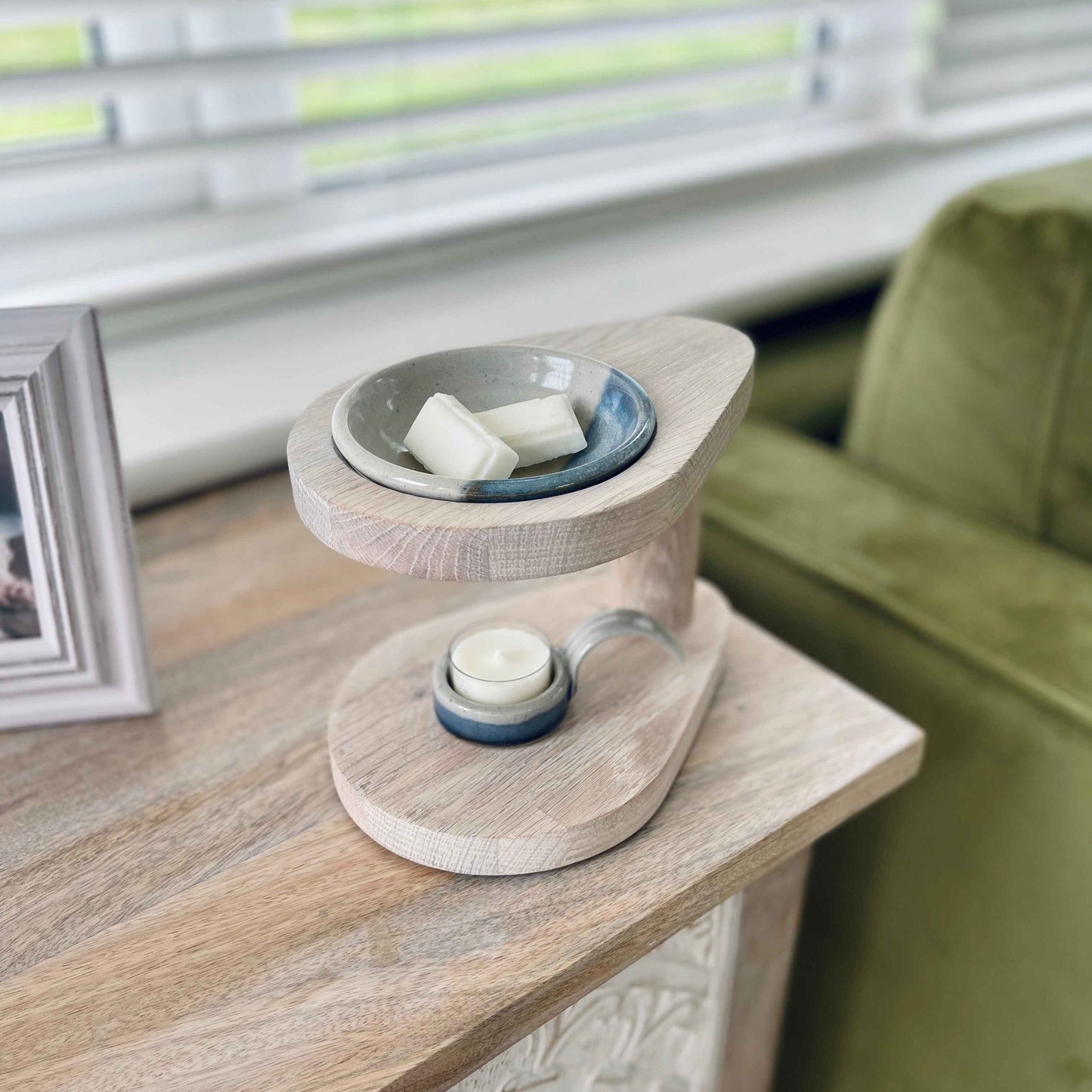 The Teardrop Oak Wax Melt Burner