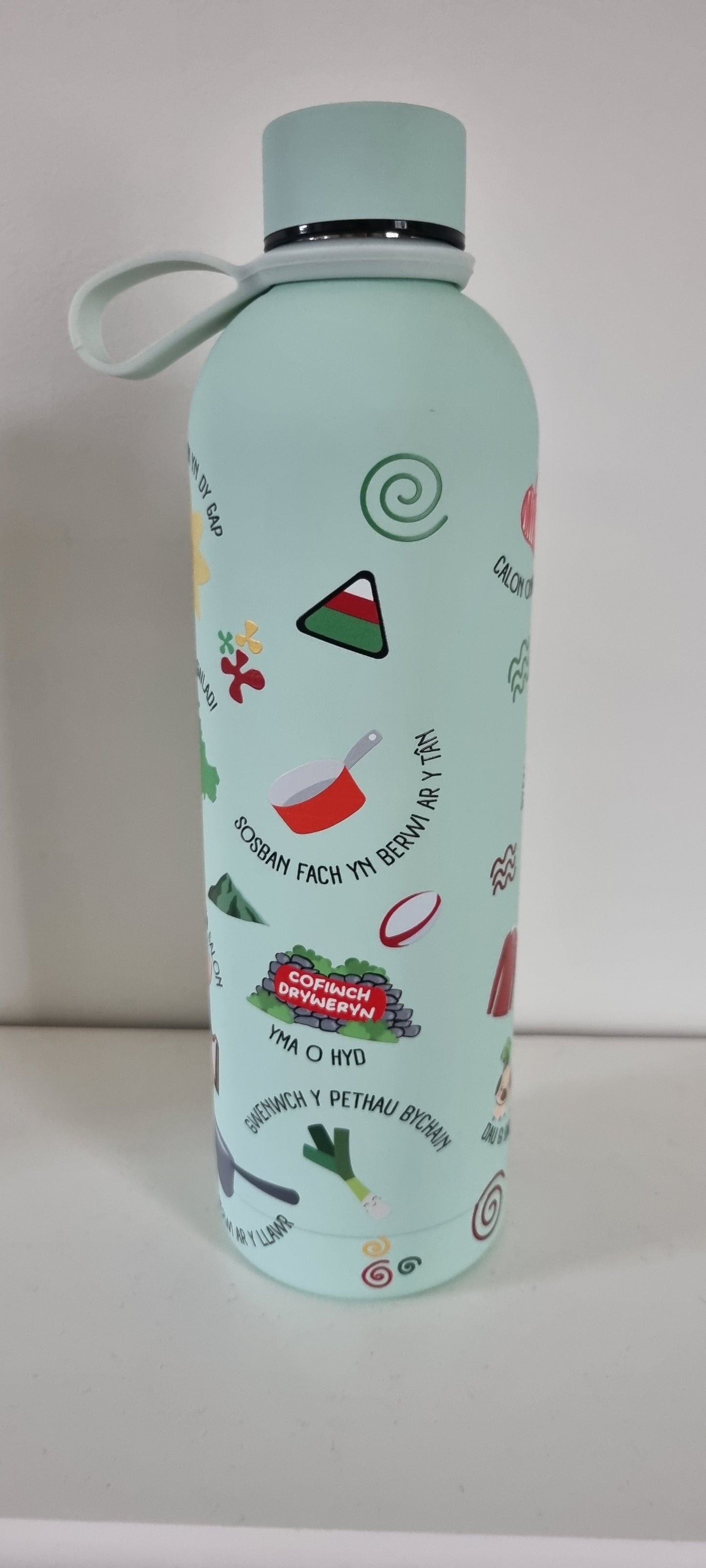 Lliwiau Cymru Stainless Steel Water Bottle