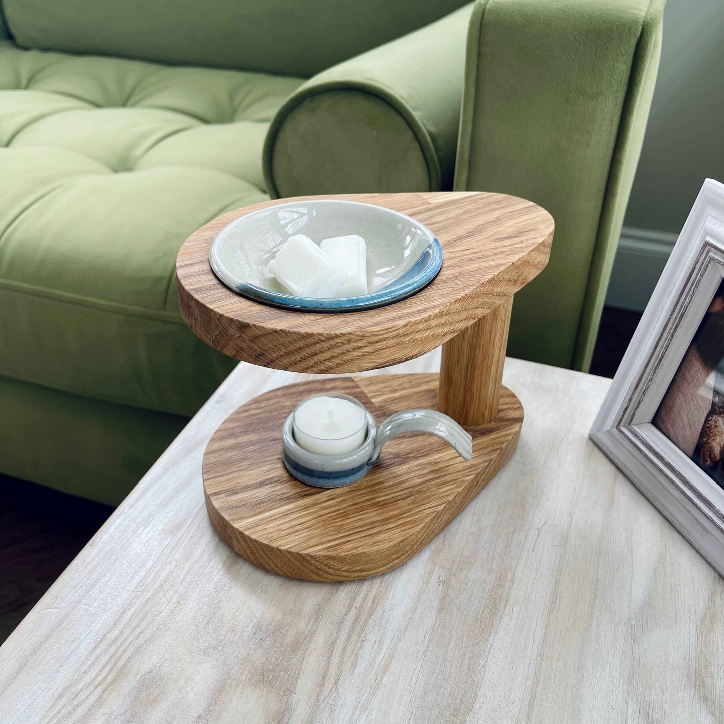 The Teardrop Oak Wax Melt Burner