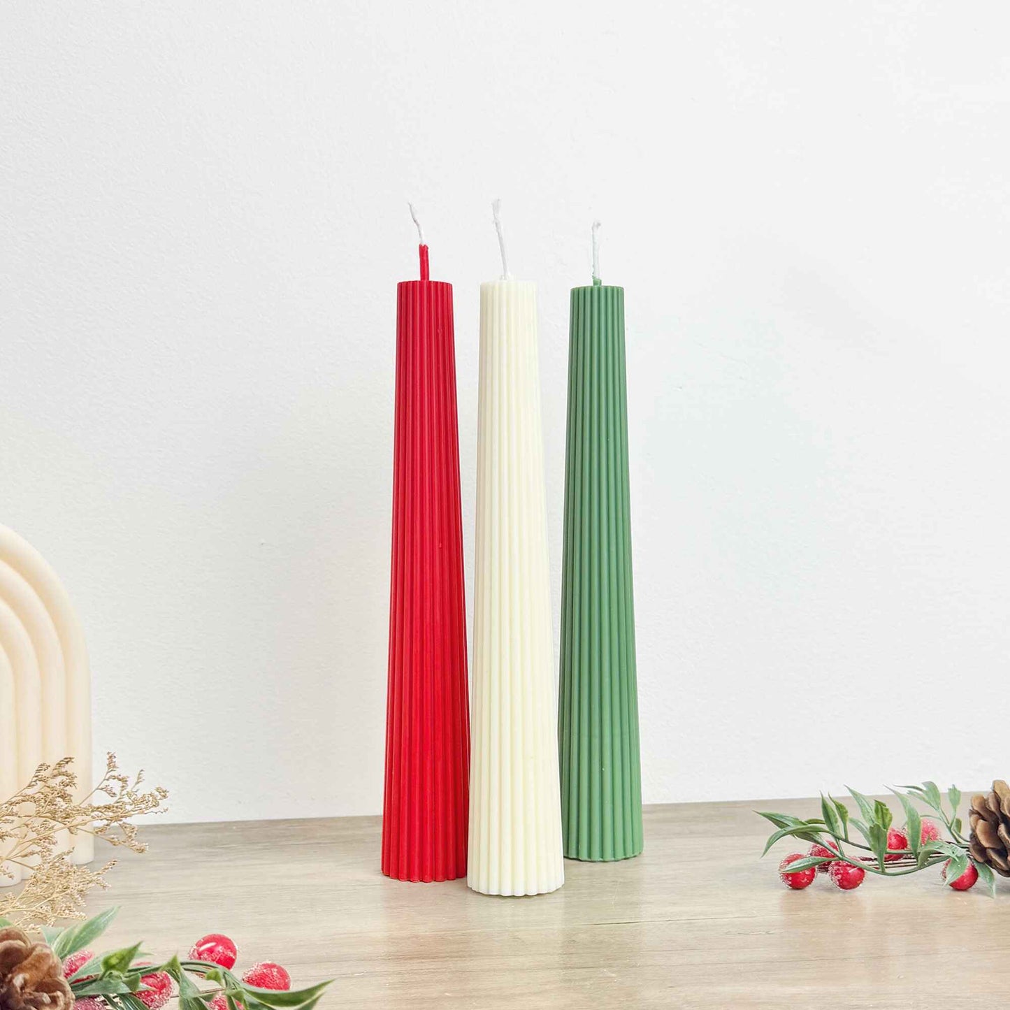 Colourful Christmas Candles
