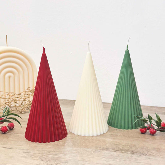 Minimalist Christmas Tree Candles