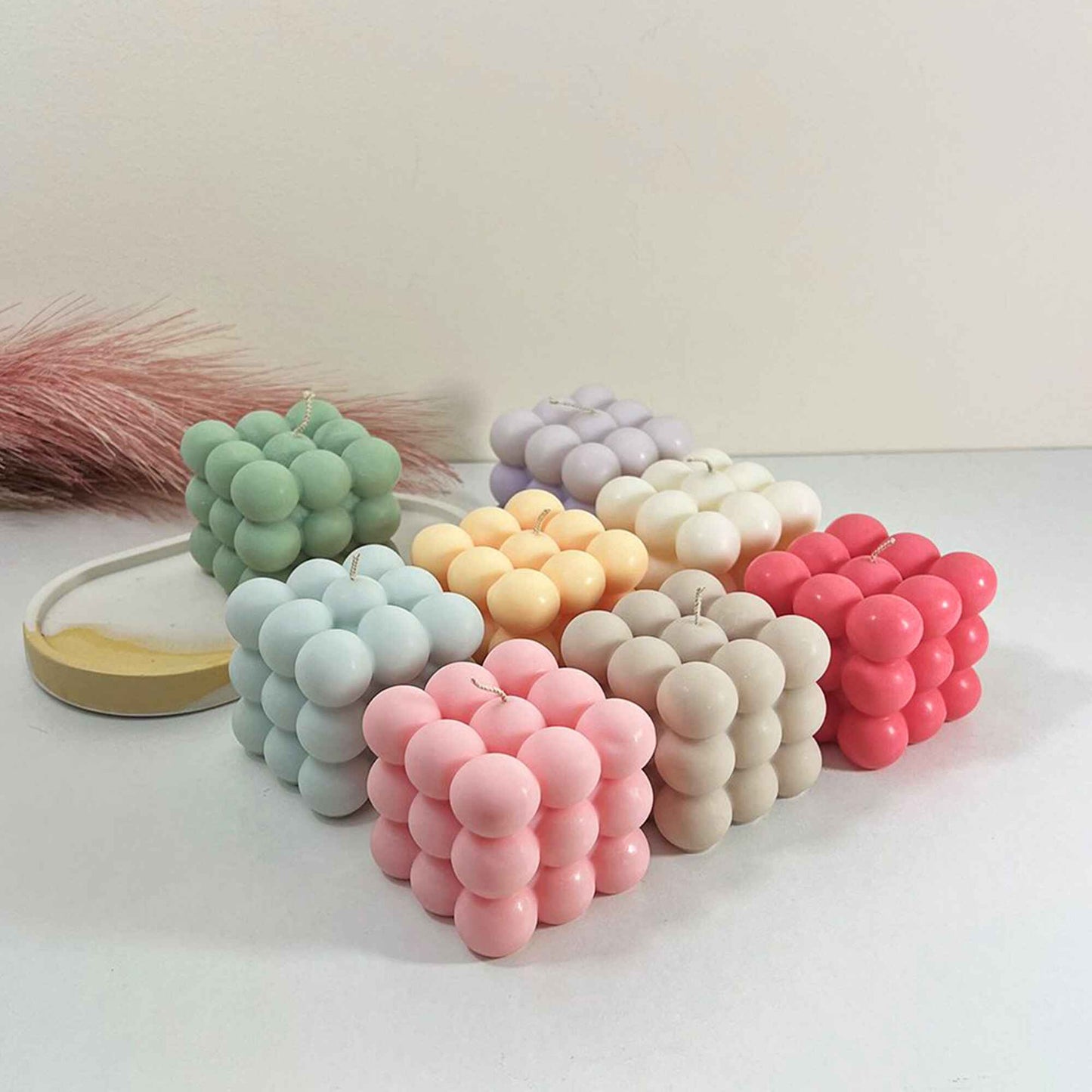 Colourful Bubble Candles