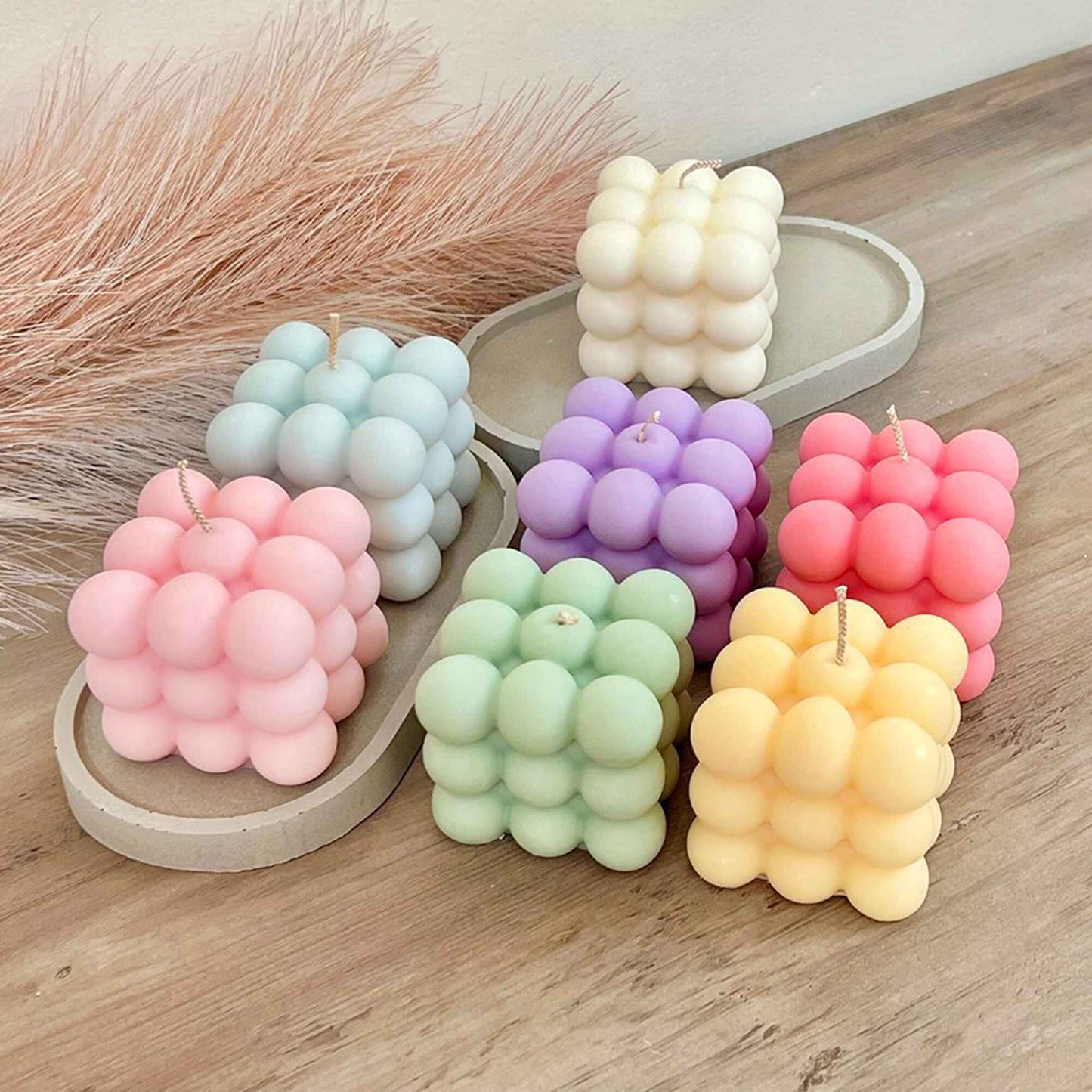 Colourful Bubble Candles