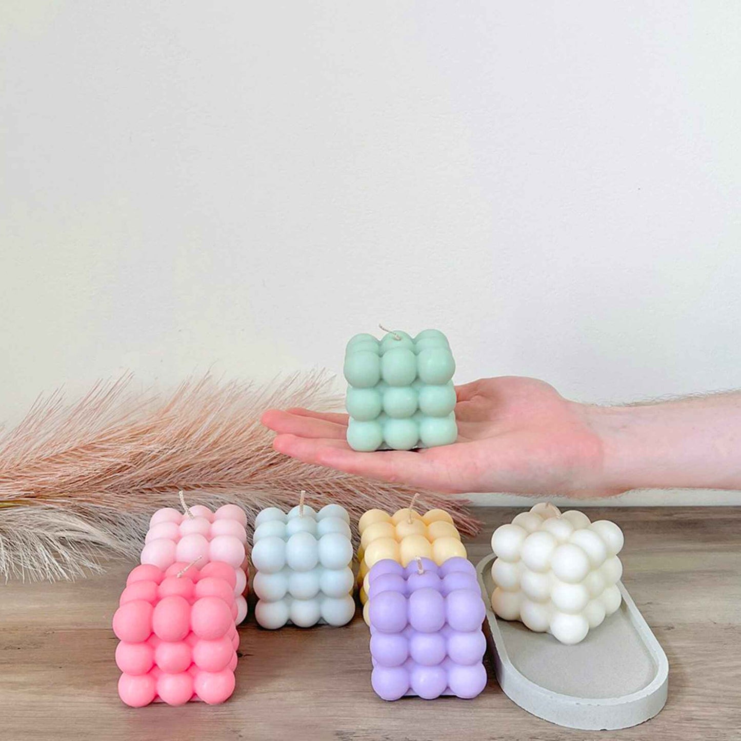 Colourful Bubble Candles
