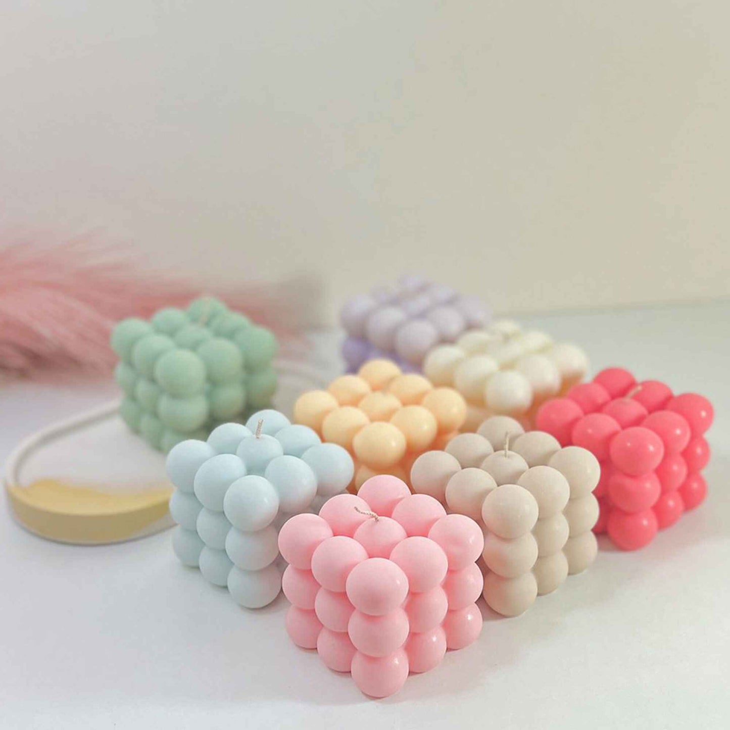 Colourful Bubble Candles