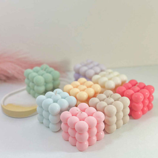 Colourful Bubble Candles