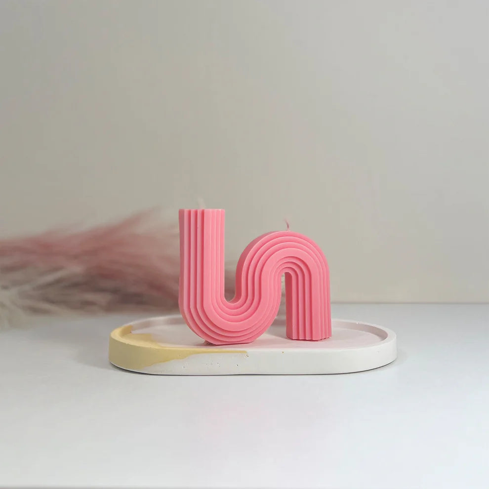 Wavy Double Wick Candle