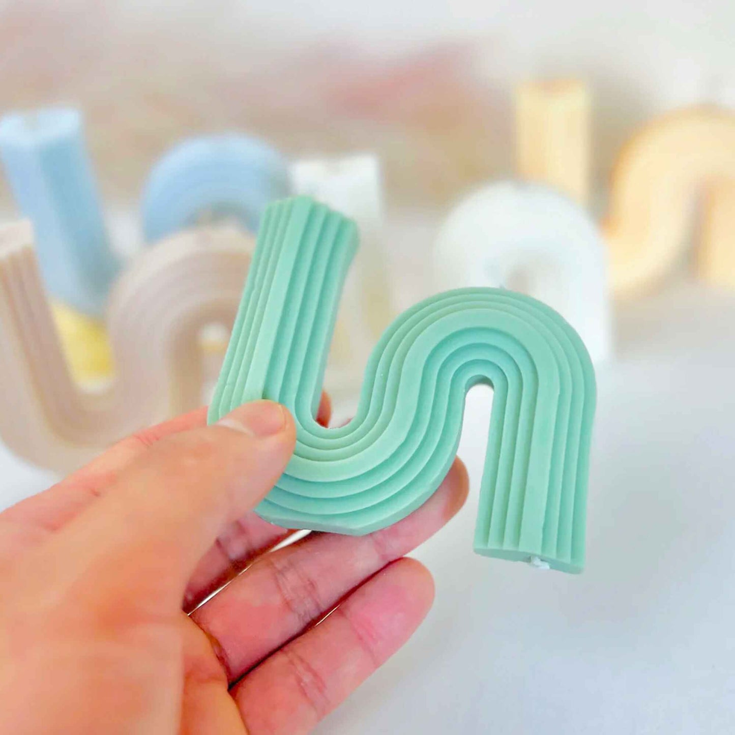 Wavy Double Wick Candle