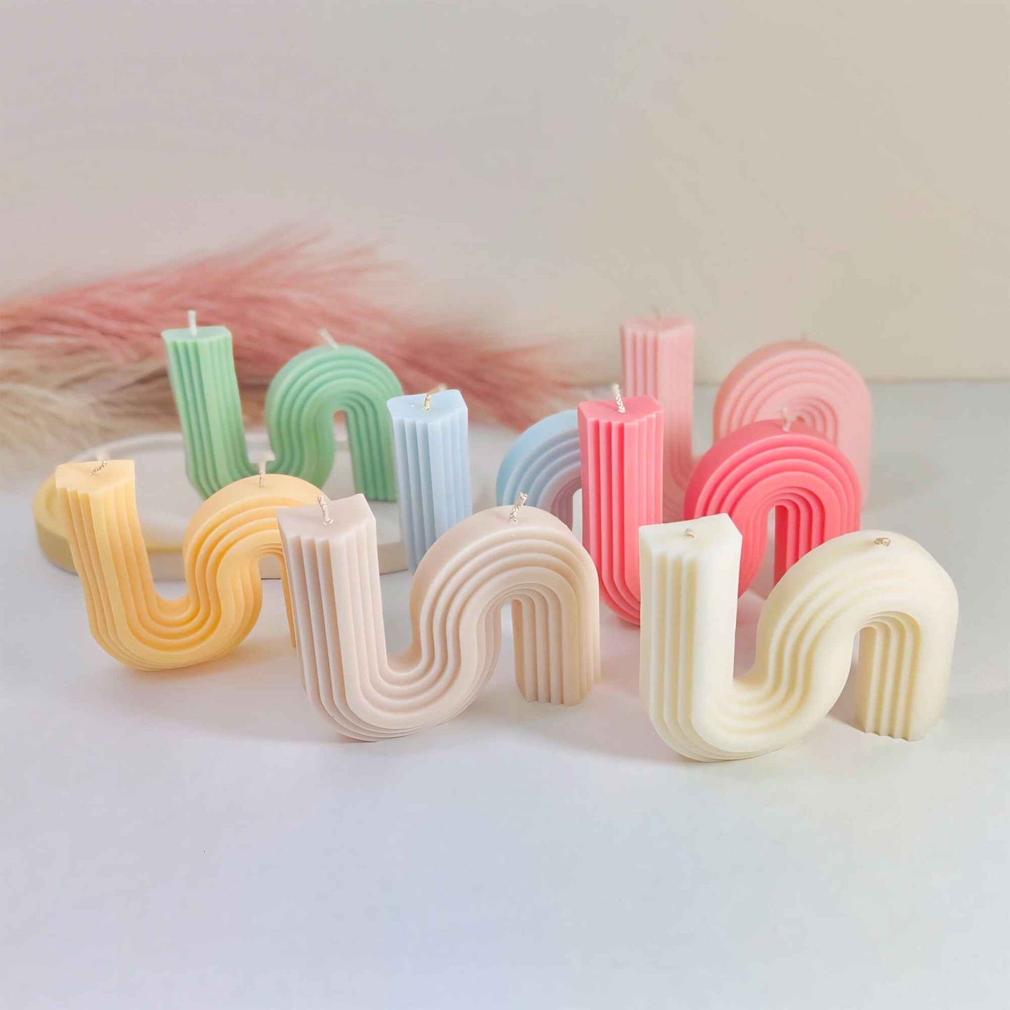 Wavy Double Wick Candle