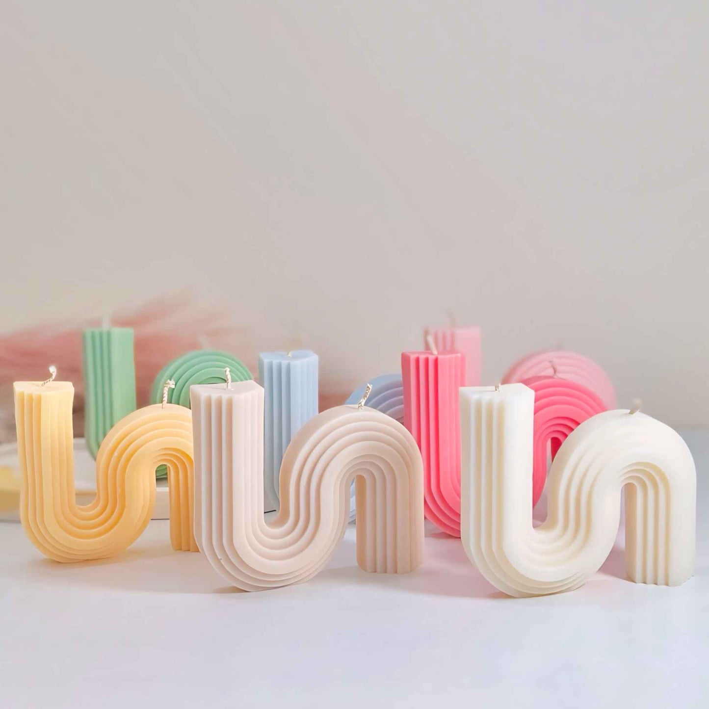 Wavy Double Wick Candle