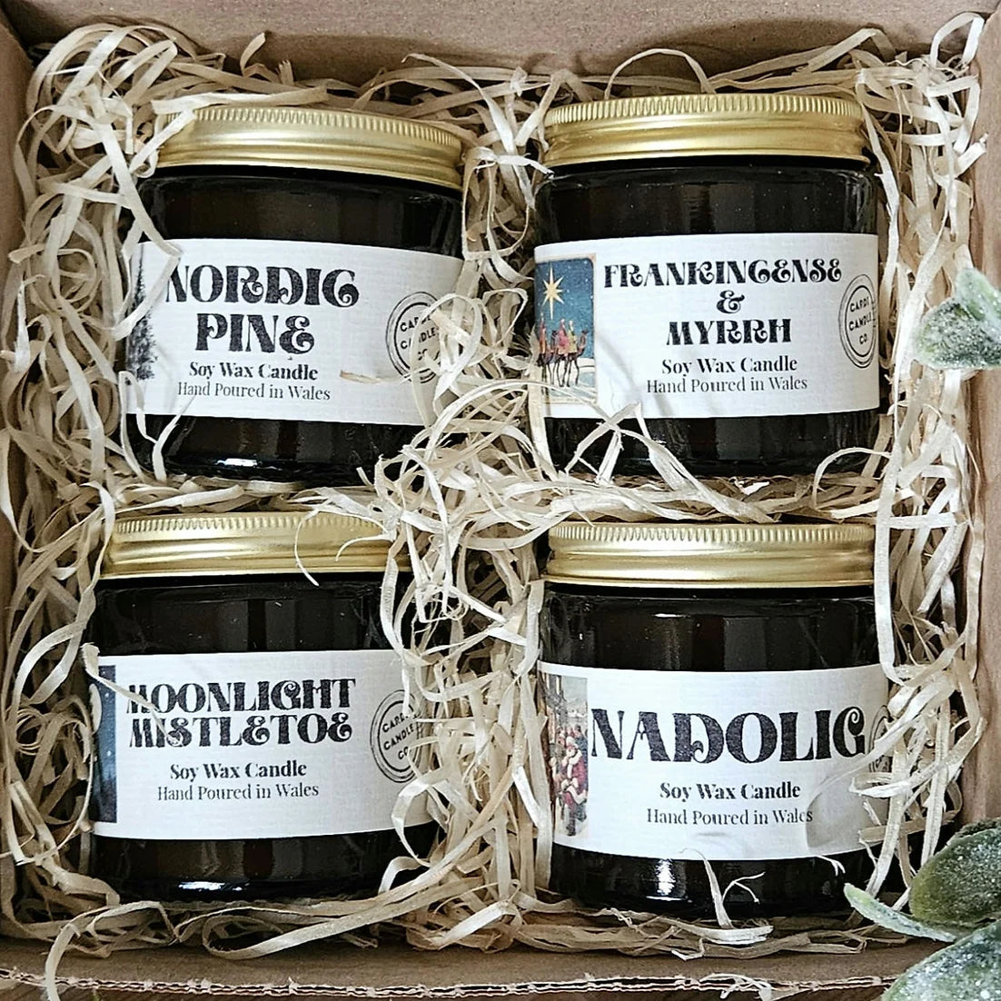 'Four Candles' Small Gift Set- Festive Collection