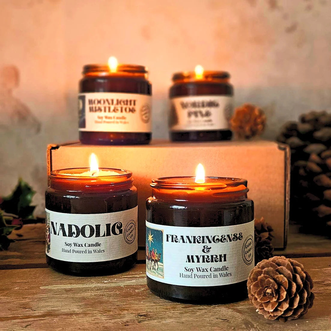 'Four Candles' Small Gift Set- Festive Collection