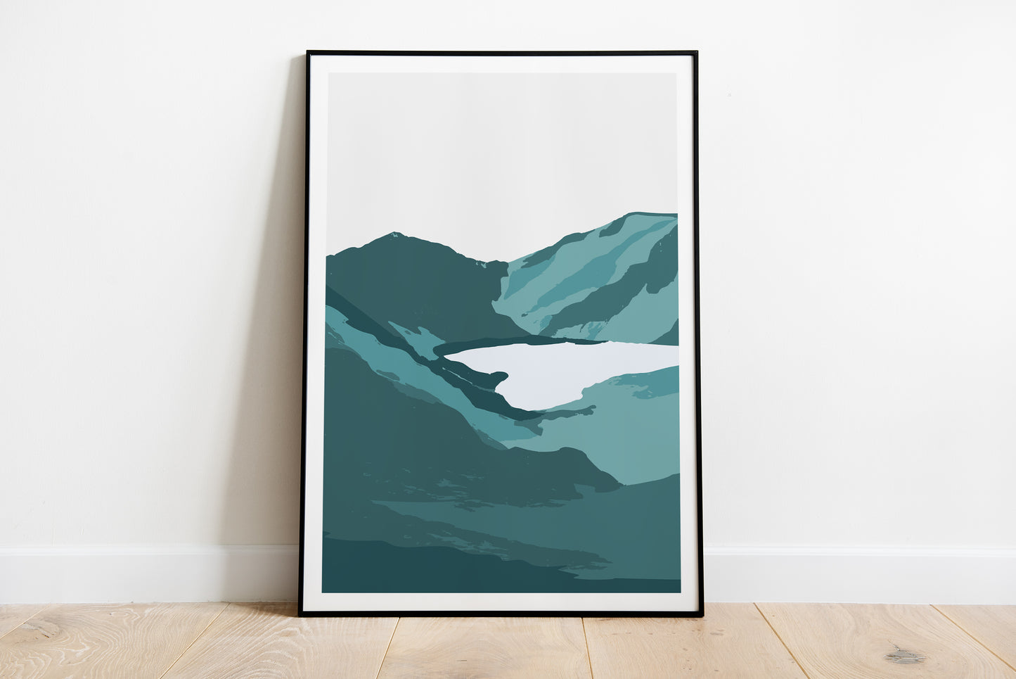 Abstract Cadair Idris Mountain Range Print