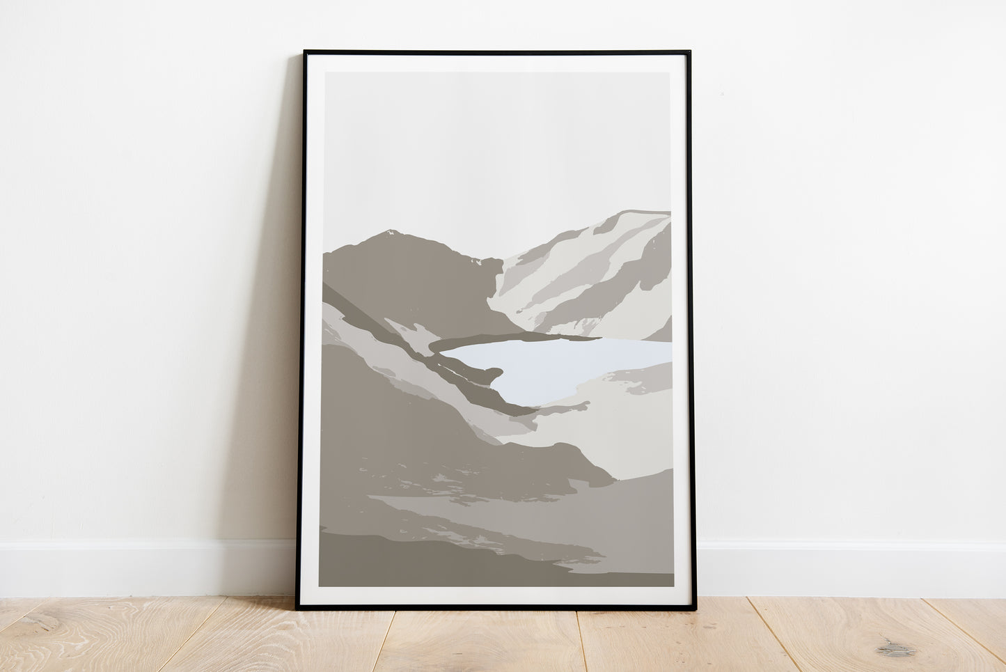 Abstract Cadair Idris Mountain Range Print