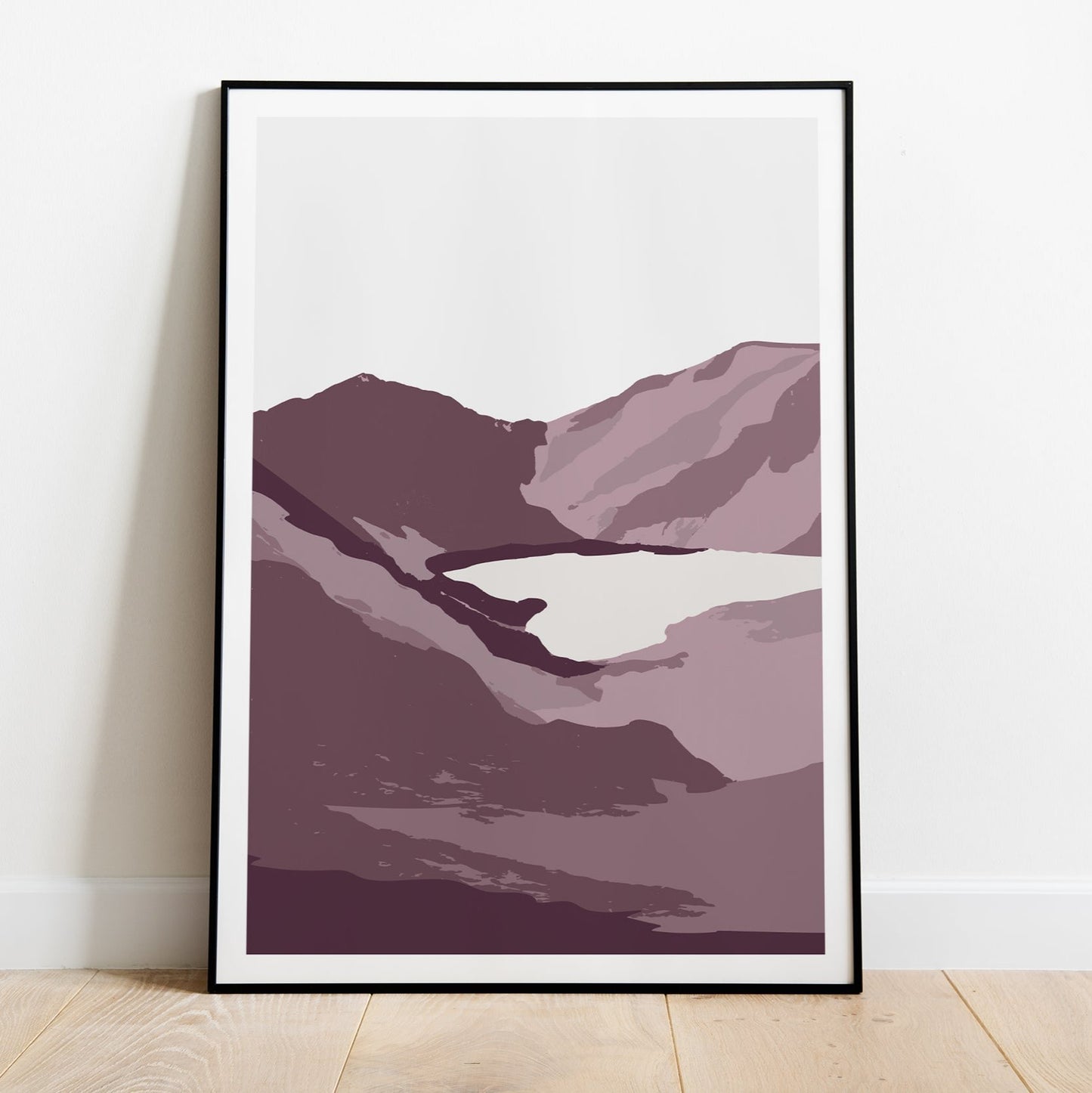 Abstract Cadair Idris Mountain Range Print