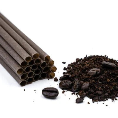 Reusable drinking straws made from used coffee grounds, Created by local, Welsh, small business