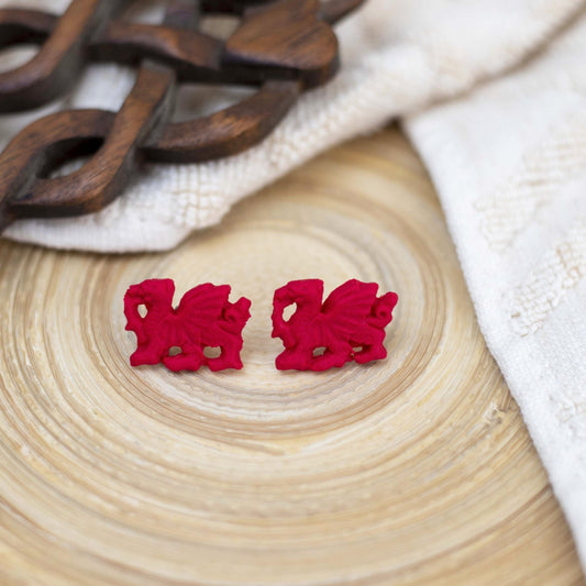 Welsh stud earrings