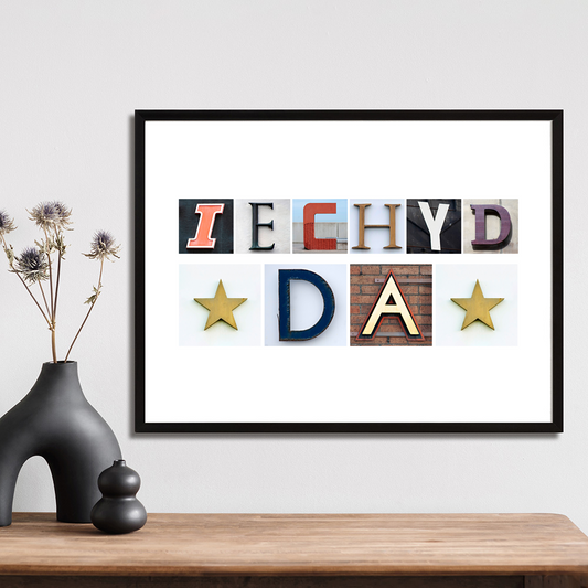Iechyd Da Handmade Art Print