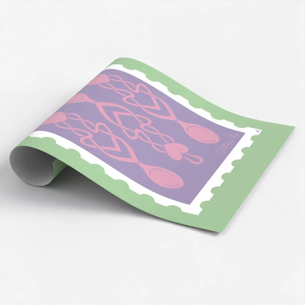 Llwyau Caru print celebrating Welsh heritage, perfect gift for couples or loved ones