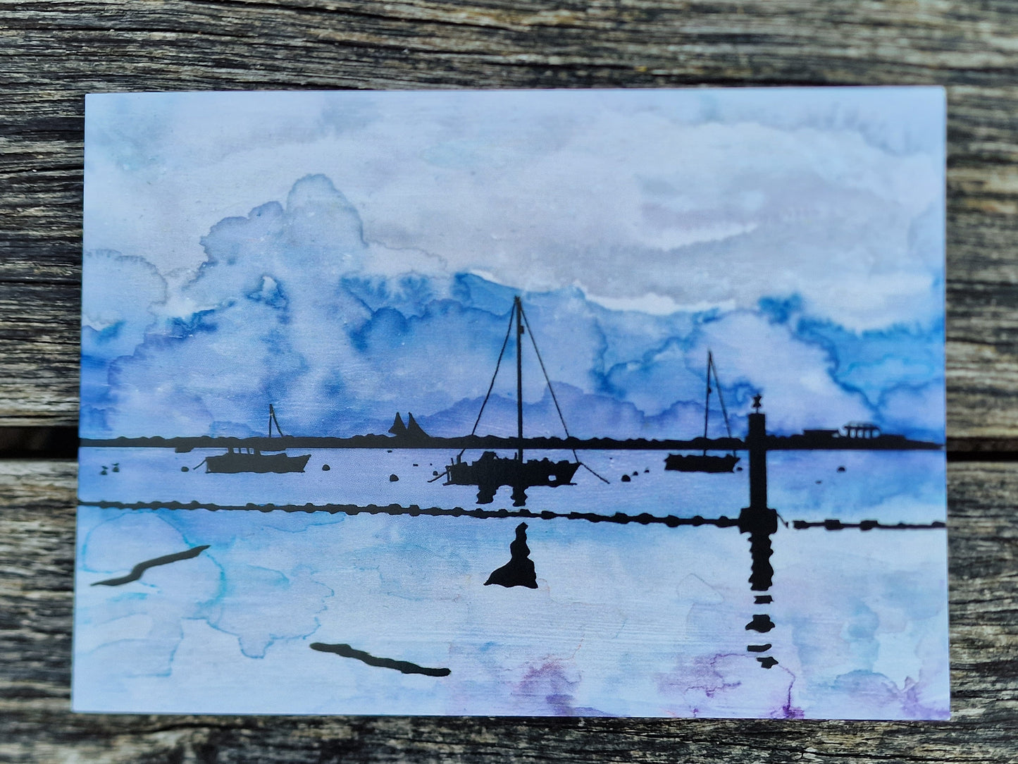 Moored Greetings Card