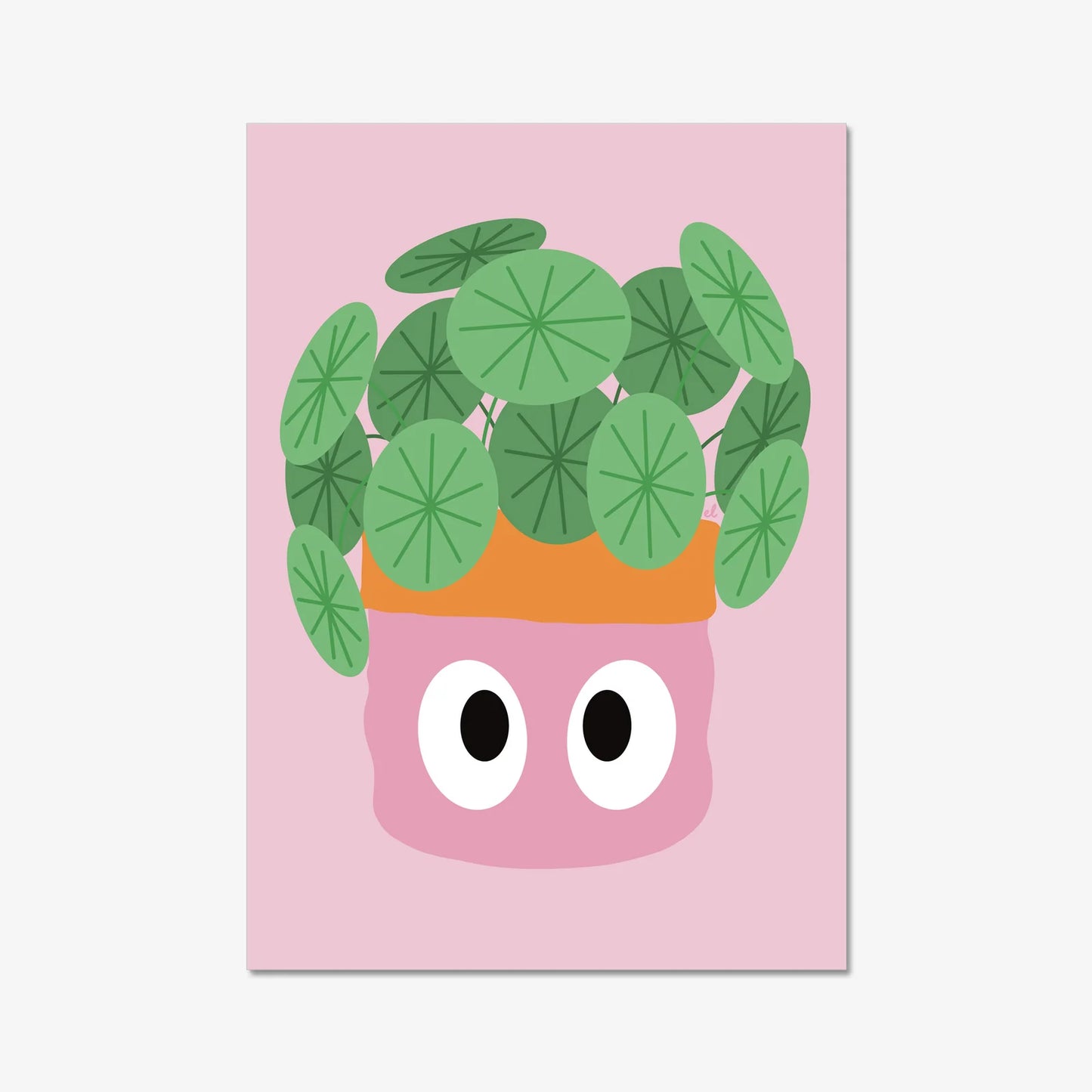 Quirky Planty Peepers inspired print, perfect for home décor or gifts or plant lovers