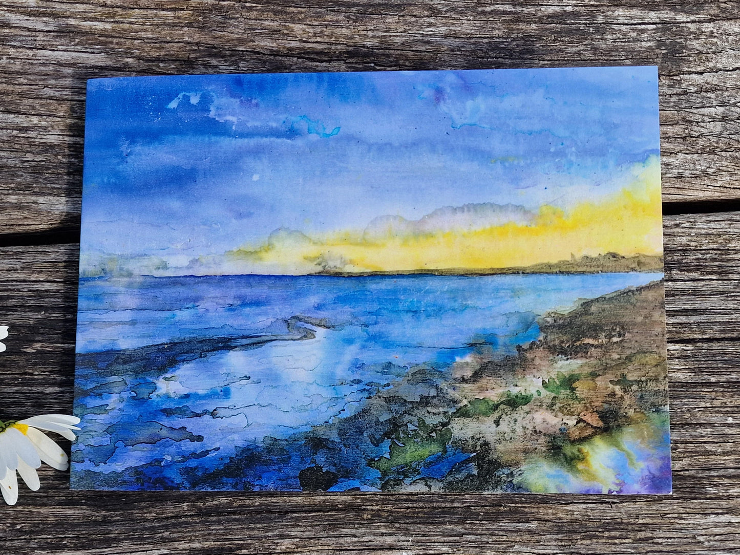 Sully Bay Sunset Greetings Card