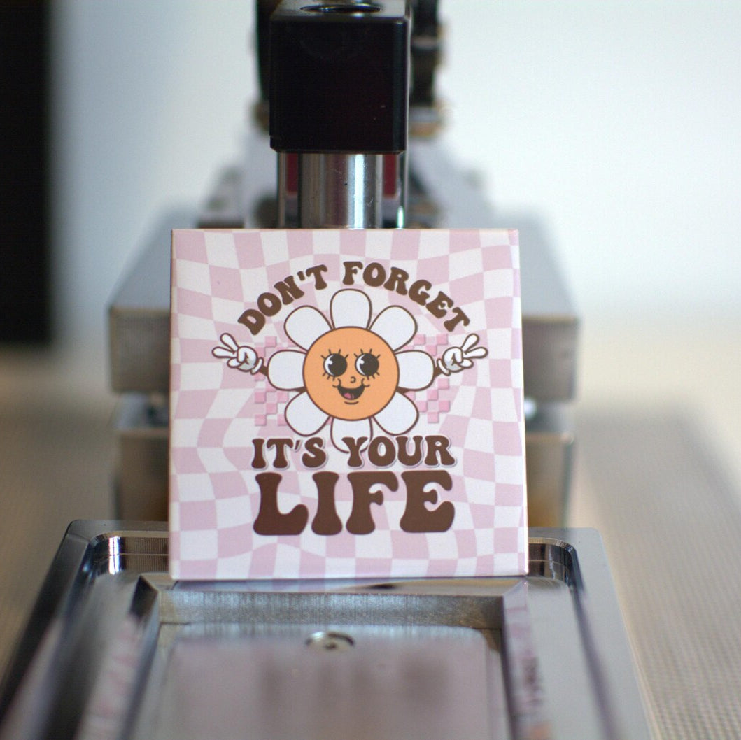 Positive quote magnet for self-care, mindfulness, and mental health support