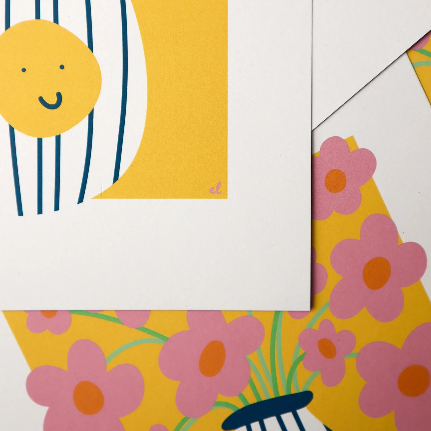 Wonky Daisies Art Print