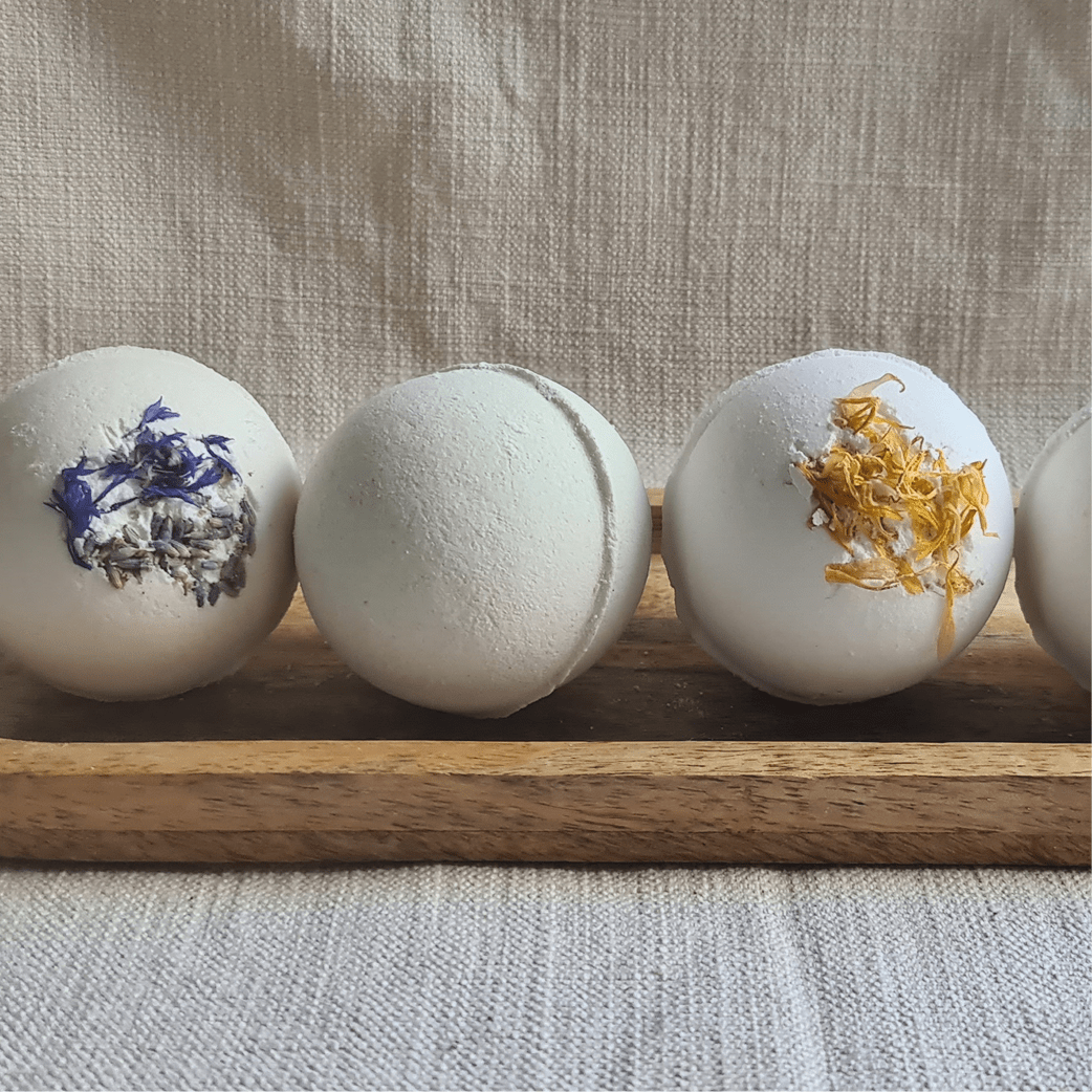 Botanical Bath Bombs made by local small business The Coastal Soap Company