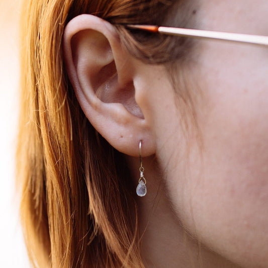 Moonstone Teardrop Earrings