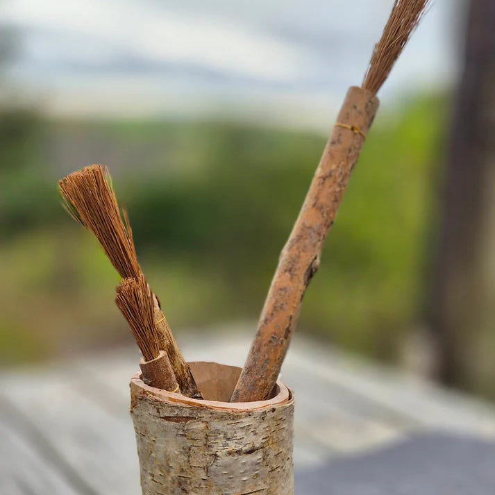 Eco friendly artist paintbrush handmade in Wales