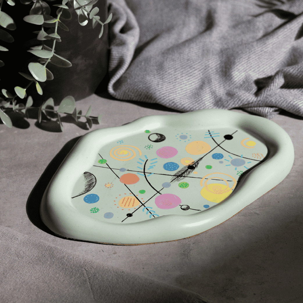 Cloud asymmetric trinket trays