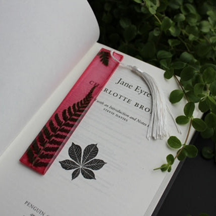 Unique botanical bookmark, small business handmade gift for book lovers