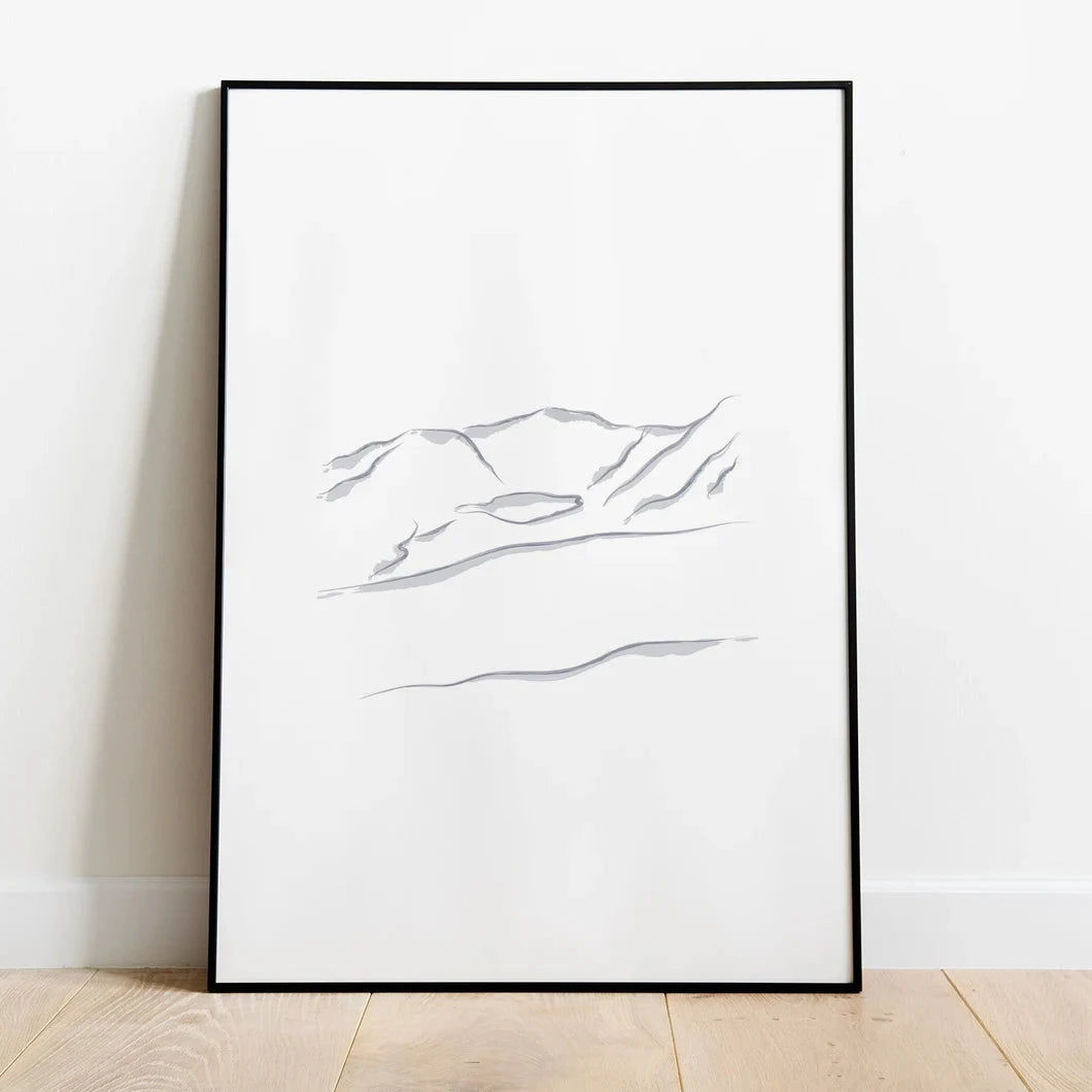 Cadair Idris Line Art Print