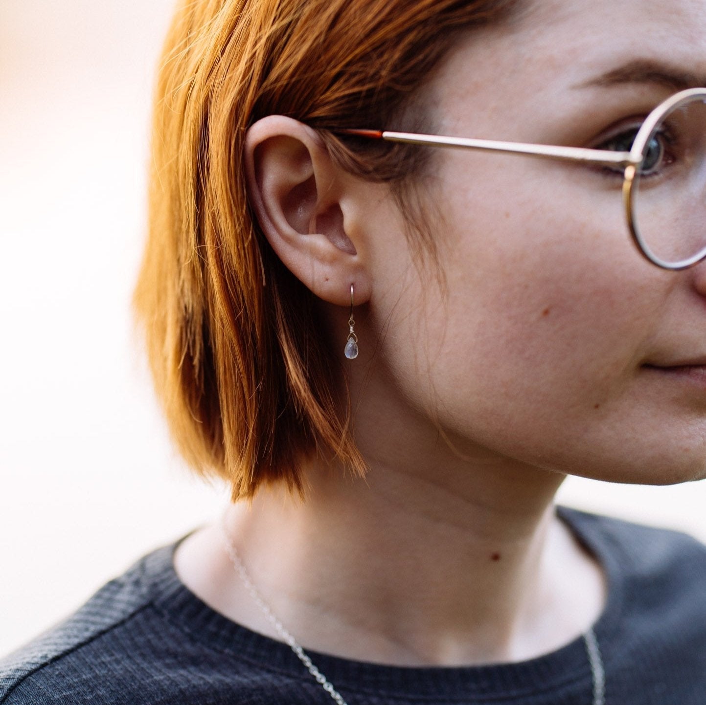 Moonstone Teardrop Earrings