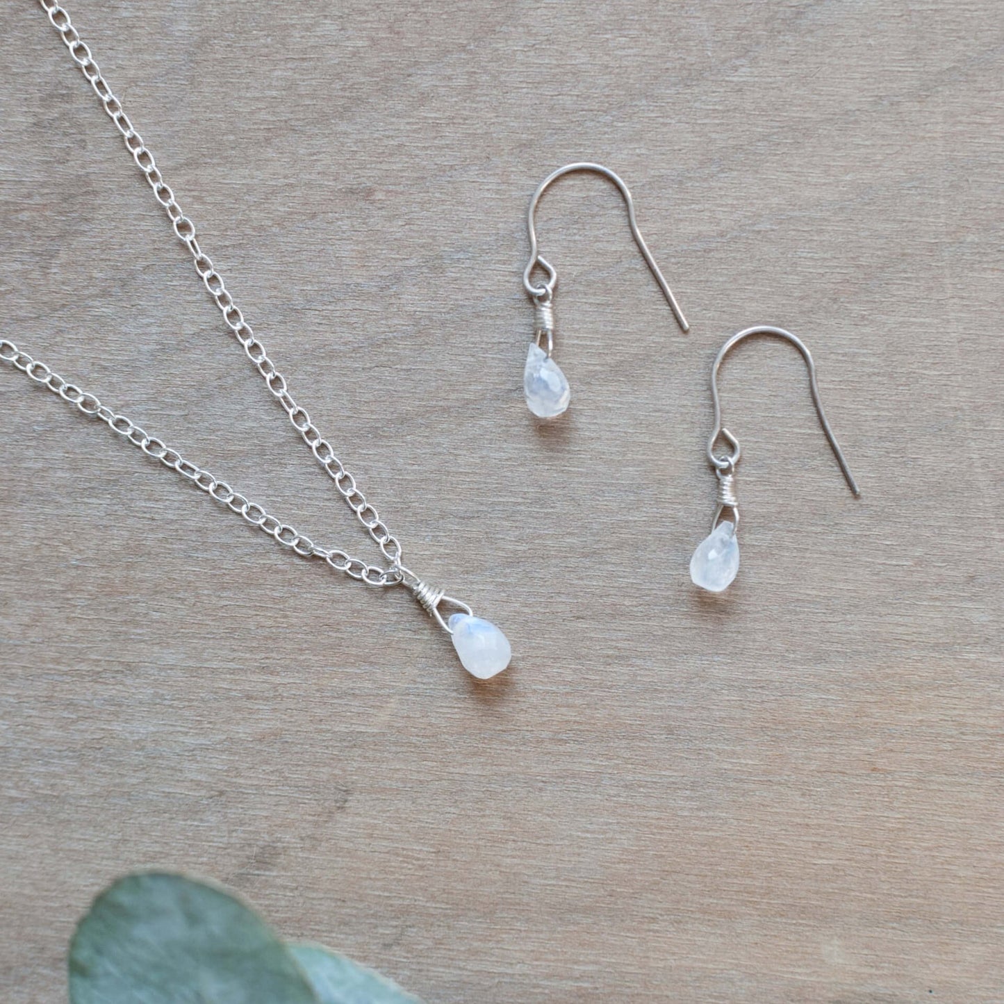 Moonstone Teardrop Earrings