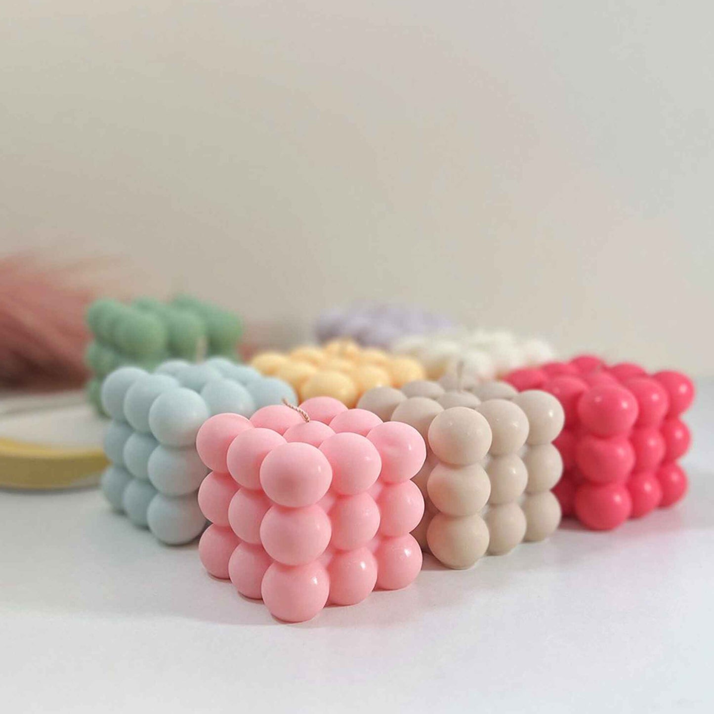 Colourful Bubble Candles