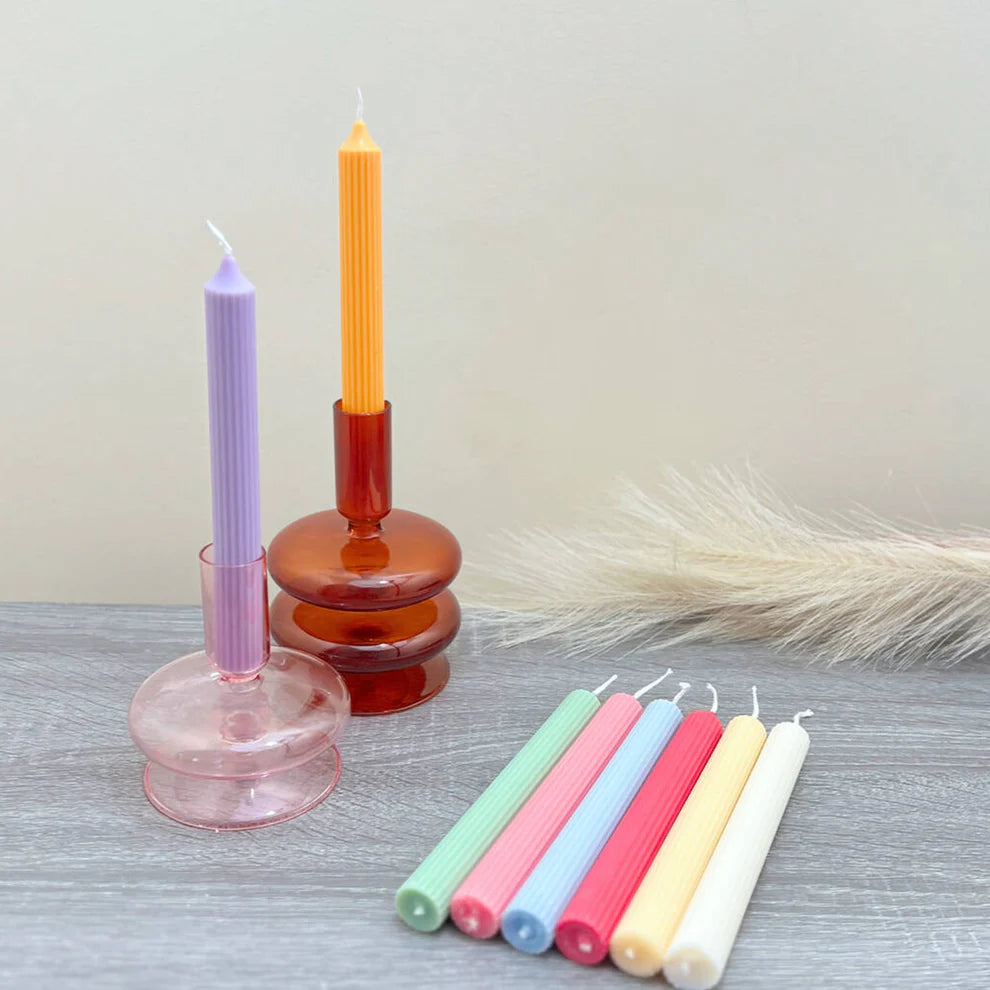 Colourful Dinner Candles