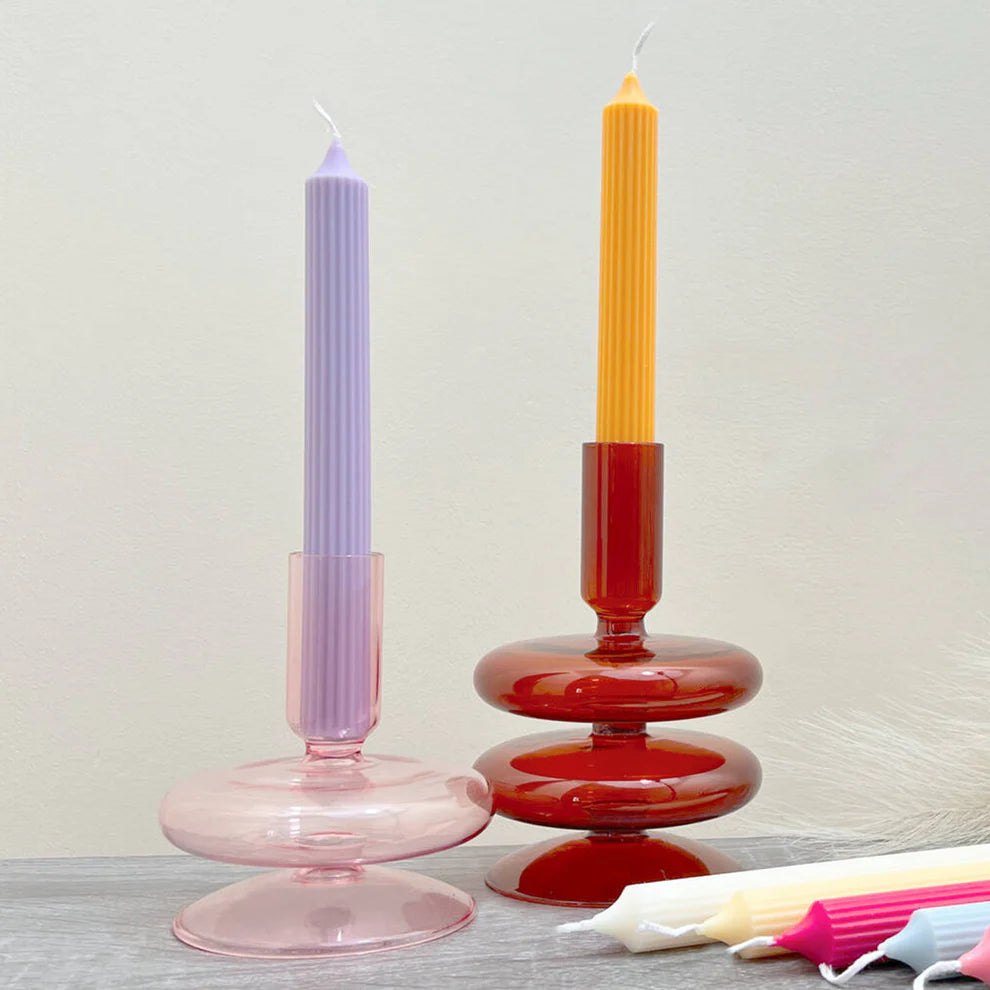 Colourful Dinner Candles