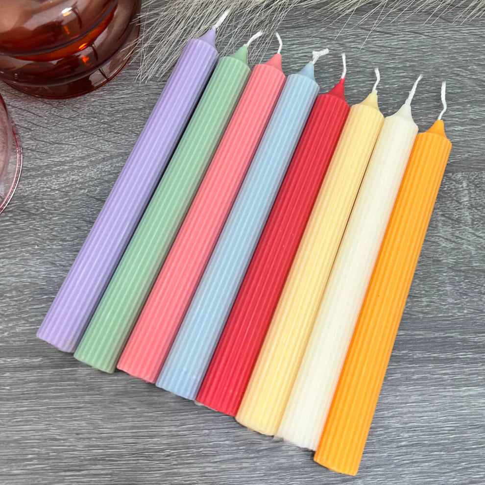 Colourful Dinner Candles