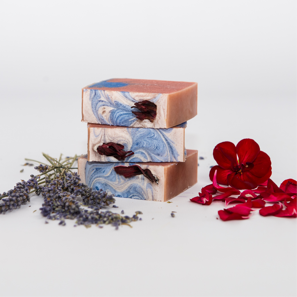 Lavender & Rose Geranium Natural Soap Bar