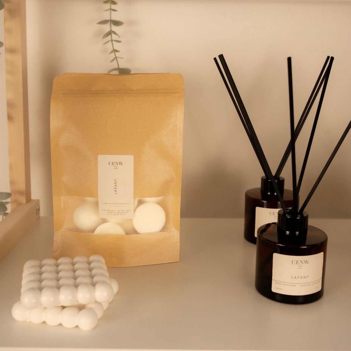 Soy wax melt pods hand poured in Wales for home fragrance