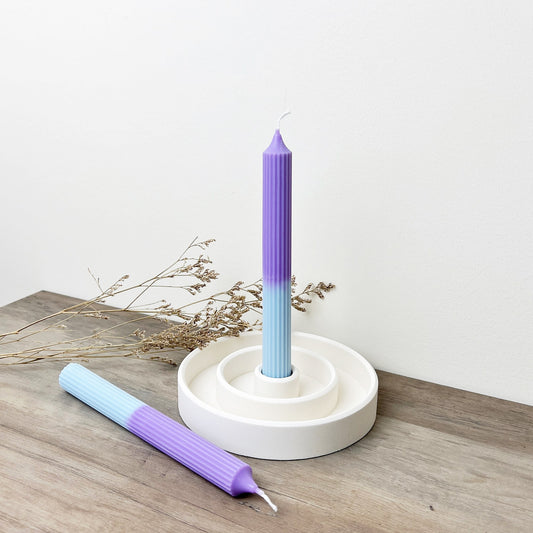 Two Tone Dinner Candles